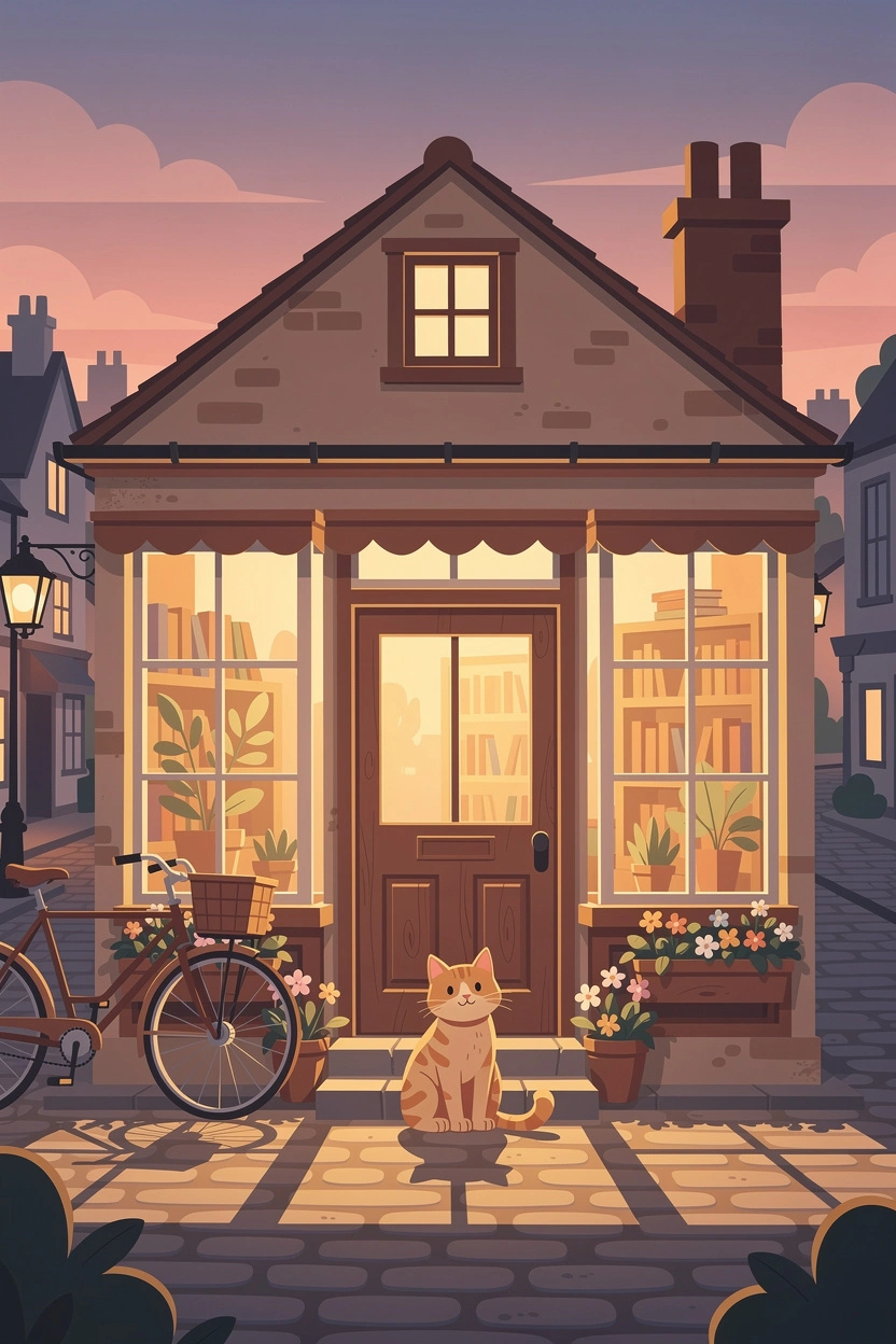 Murder at the Marmalade Café — CoverForge book cover example